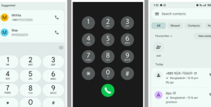 গুগলের নতুন মেটেরিয়াল থ্রি ডিজাইন: ডায়াল প্যাড আপডেট